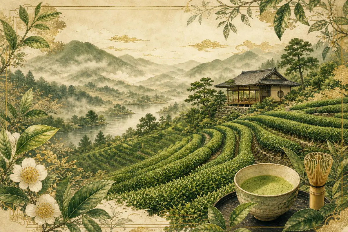 Le matcha d'Uji : berceau historique du matcha japonais — Un terroir façonné par la brume