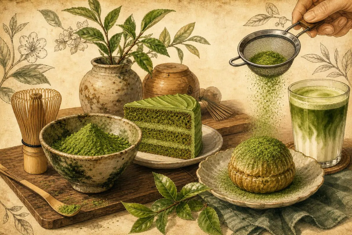 Le matcha culinaire : cuisiner et pâtisser avec le matcha — Pourquoi ne pas tout faire avec un seul matcha ?