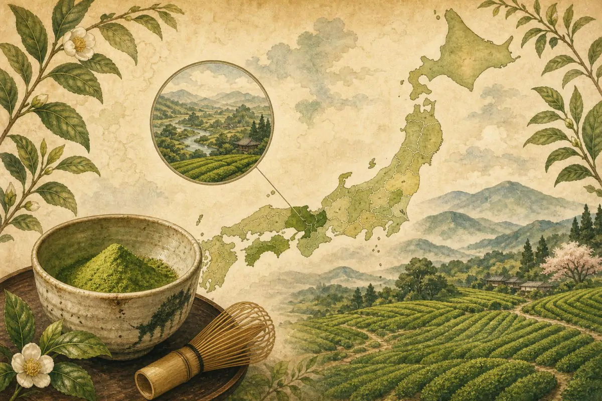 Les régions du matcha au Japon : Uji, Nishio, Kagoshima — Uji : le berceau historique