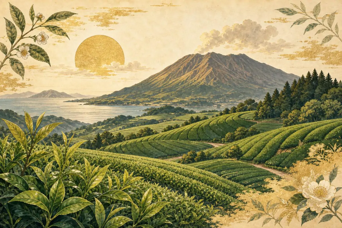 Le matcha de Kagoshima : le terroir du sud du Japon — Un sol volcanique et des récoltes précoces