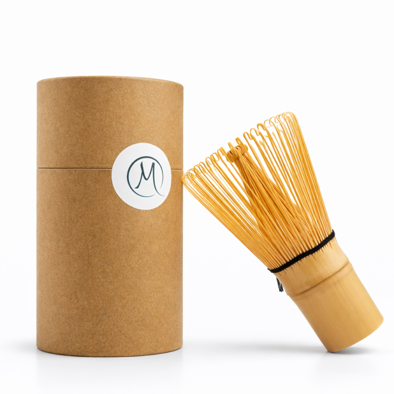 Fouet matcha en bambou