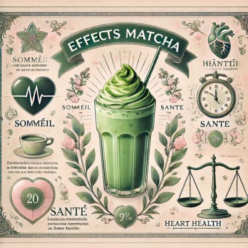 Illustration d'un matcha latte glacé