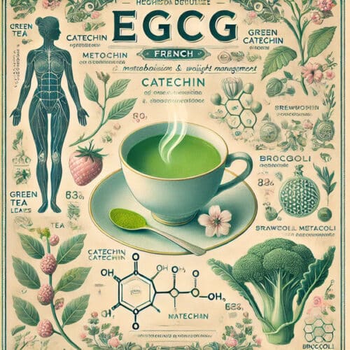 Illustration de la composition de l'egcg