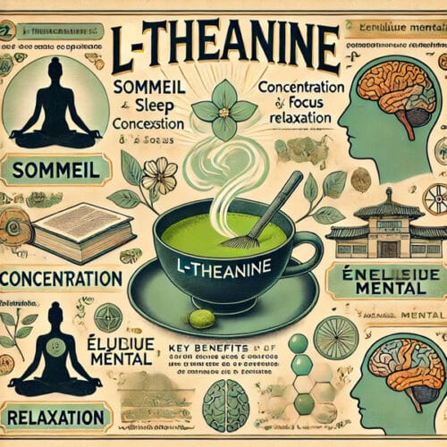 illustration des composés de la L-théanine et ses bienfaits
